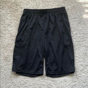 Black Athletic Shorts with Relaxed Fit and Performance Fabric